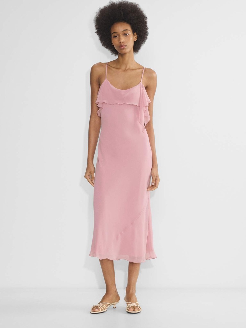 Aritzia Wilfred Cannelle Dress in Tart Pink